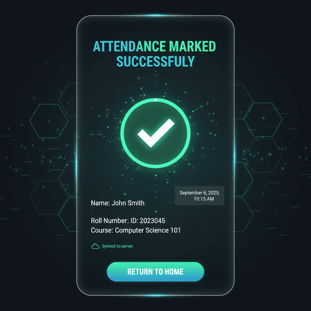 Face Recognition Attendance System screen 2