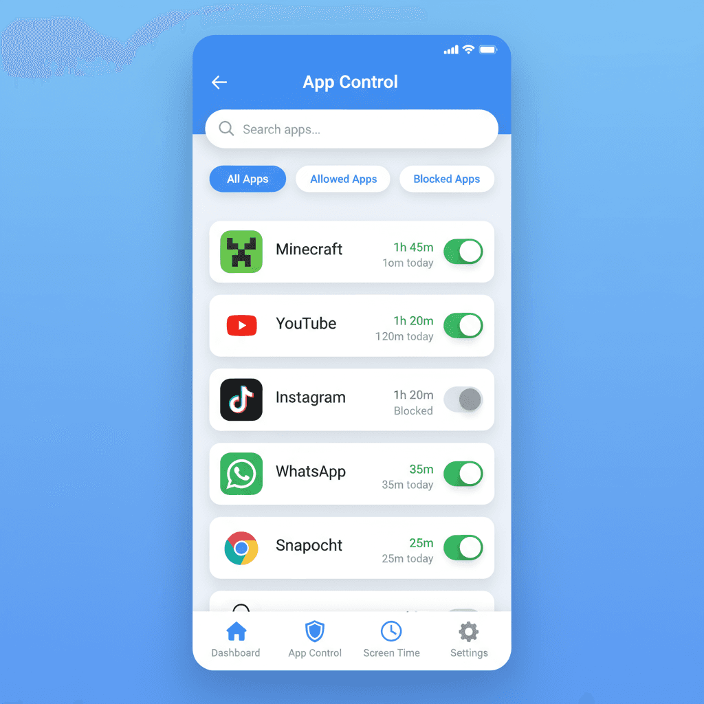 KidSafe - Android Parental Control screen 1
