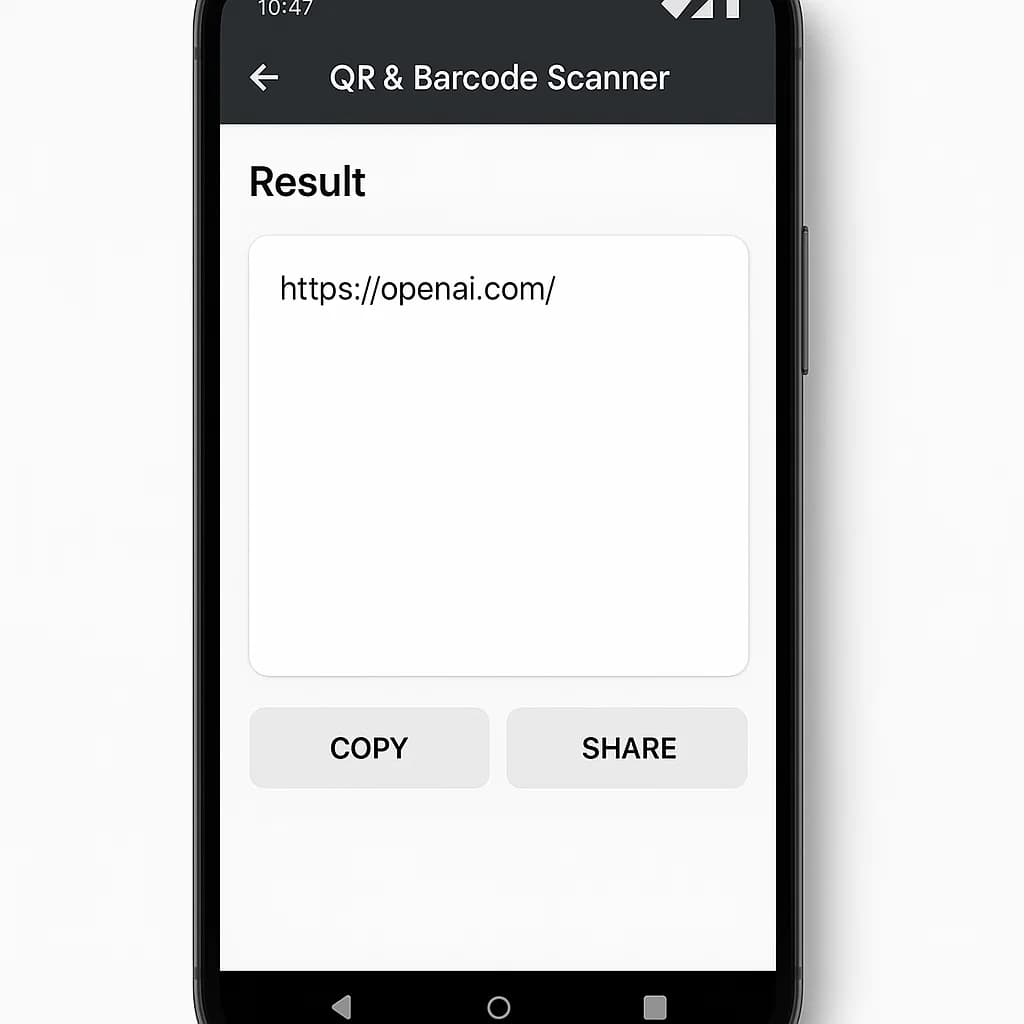 QR & Barcode Scanner App screen 2